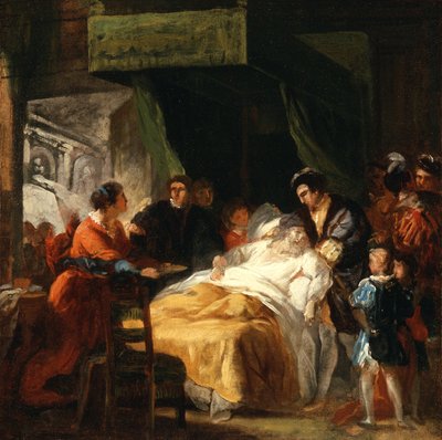 The Death of Leonardo da Vinci in the Arms of François I, c.1781 by Francois Guillaume Menageot
